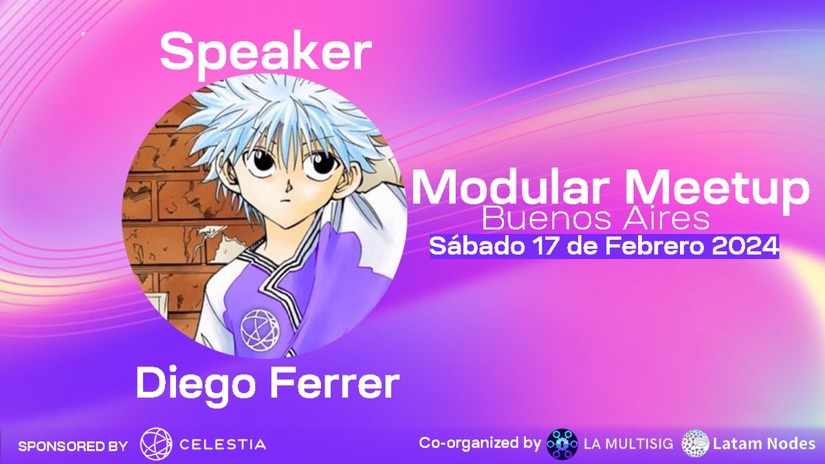 alquimia_hub's tweet photo. 📣 @dferrersan es Speaker del #ModularMeetup 🧱
Diego es Solutions Engineer en Celestia Labs ✨
Se encuentra enfocado en la integración de Rollup stacks como Arbitrum Nitro, Polygon CDK, entre otros.
¡Gracias por sumarte Diego! 🤝 https://t.co/8s5YHvkHQe