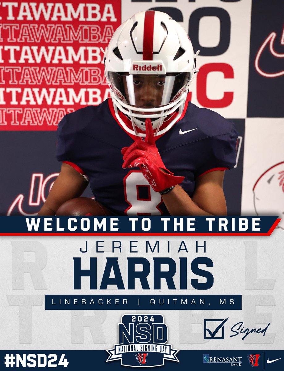 <a href="/ItawambaCC/">Itawamba CC</a> <a href="/LetsGoICC_FB/">LetsGoICC_FB</a> Welcome to the Tribe, Jeremiah Harris! #RollTribe #NSD24