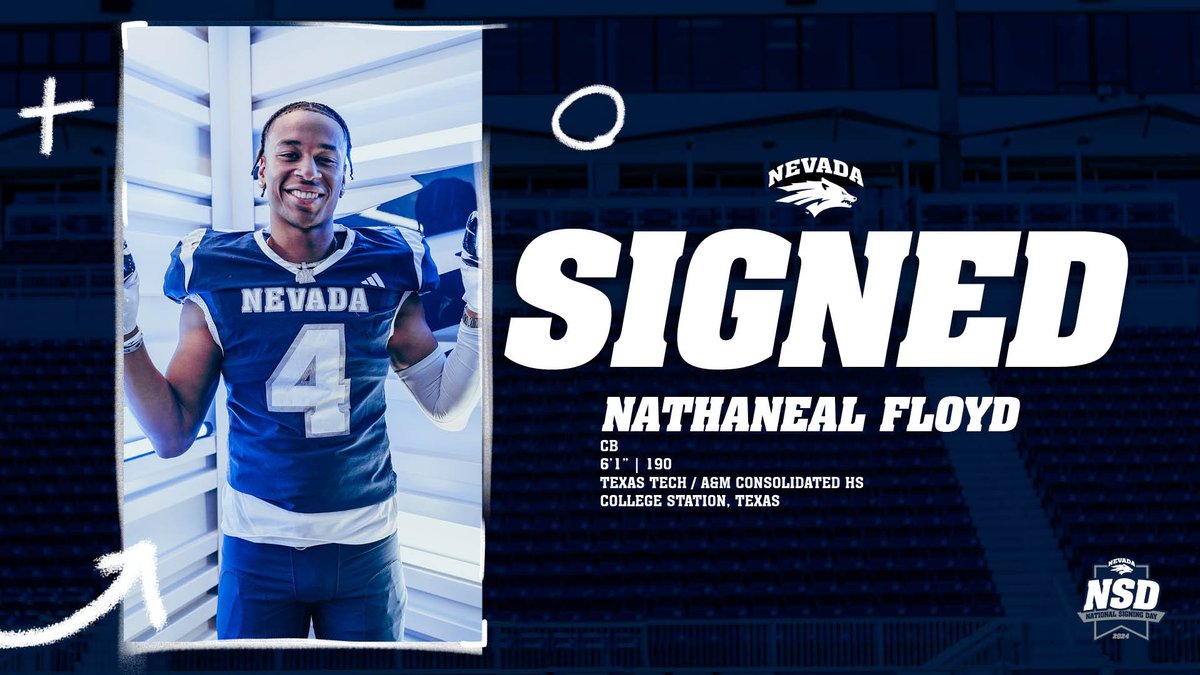 Nevada Football (@nevadafootball) on Twitter photo Big time defensive addition 🚀
Welcome to the squad, <a href="/natekeyon8/">Nathaneal.</a> 🐺
#Launch | #RenoVation24 Big time defensive addition 🚀
Welcome to the squad, <a href="/natekeyon8/">Nathaneal.</a> 🐺
#Launch | #RenoVation24