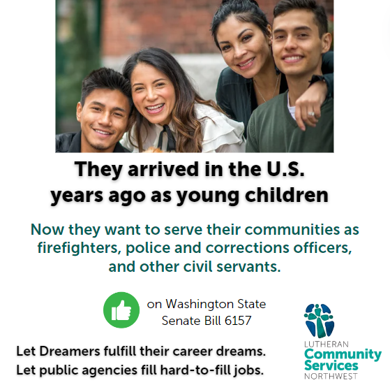 WA state legislators can act for the dignity and employability of #daca #dreamers. Senate Bill 6157 would open more jobs to them and give credit for multilingual skills. SB5631 would require state agencies to post all services for Dreamers online. #HealthJusticeHope #waleg