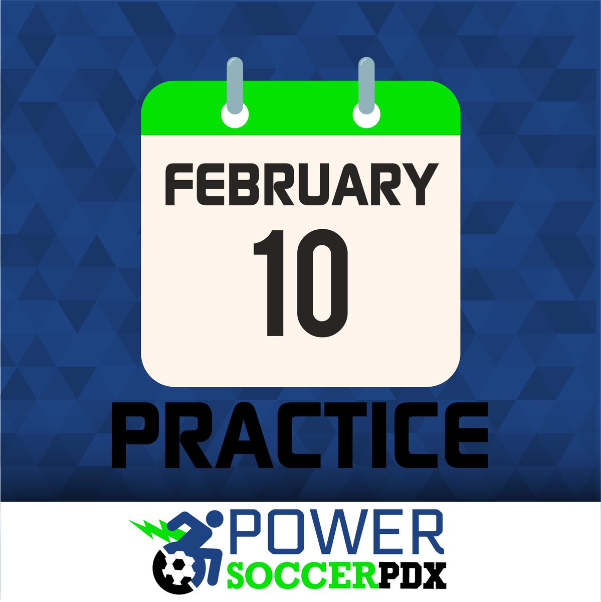 PowerSoccerPDX's tweet photo. Save the date, power players! 🗓️ February 10th marks our next Power Soccer PDX practice. Let's keep the momentum going and score some goals together! 💥⚽ #PowerSoccerPDX #PowerSoccer #powerchair #soccerpractice #soccertime #adaptivesports #powerwheelchair https://t.co/6wUveZQPre
