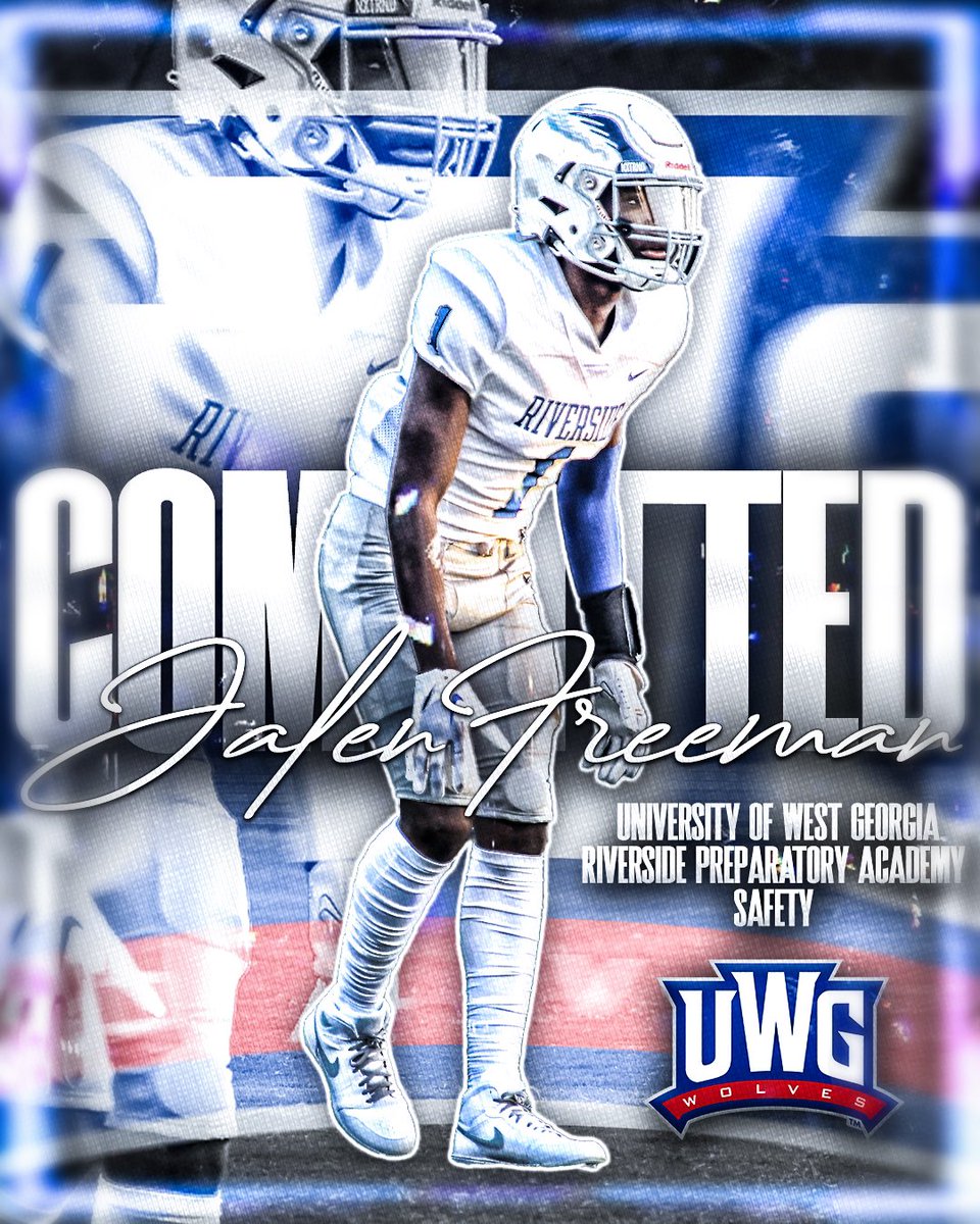 Jalen Freeman (@jalenfreeman__) on Twitter photo 100% Committed‼️Grateful to everyone who helped me on this journey! Let’s go!! #WeRunTogether <a href="/KoachTaylor/">Coach Joel Taylor 🏈</a> <a href="/KoachAdams/">Mike Adams</a> <a href="/UWGFootball/">West Georgia Football</a>
<a href="/Dr_NickGarrett/">Dr. Nick Garrett</a> @recruitNE_GA <a href="/Dcanes40Lucas/">Derrick Lucas</a> <a href="/CoachPleasant11/">Coach Pleasant</a> @1BIGJONES <a href="/hallcofootball/">Hall County Football</a> <a href="/RecruitGeorgia/">Recruit Georgia</a> <a href="/NEGARecruits/">Northeast Georgia Recruits</a> @TheSHOWByNXGN 100% Committed‼️Grateful to everyone who helped me on this journey! Let’s go!! #WeRunTogether <a href="/KoachTaylor/">Coach Joel Taylor 🏈</a> <a href="/KoachAdams/">Mike Adams</a> <a href="/UWGFootball/">West Georgia Football</a>
<a href="/Dr_NickGarrett/">Dr. Nick Garrett</a> @recruitNE_GA <a href="/Dcanes40Lucas/">Derrick Lucas</a> <a href="/CoachPleasant11/">Coach Pleasant</a> @1BIGJONES <a href="/hallcofootball/">Hall County Football</a> <a href="/RecruitGeorgia/">Recruit Georgia</a> <a href="/NEGARecruits/">Northeast Georgia Recruits</a> @TheSHOWByNXGN