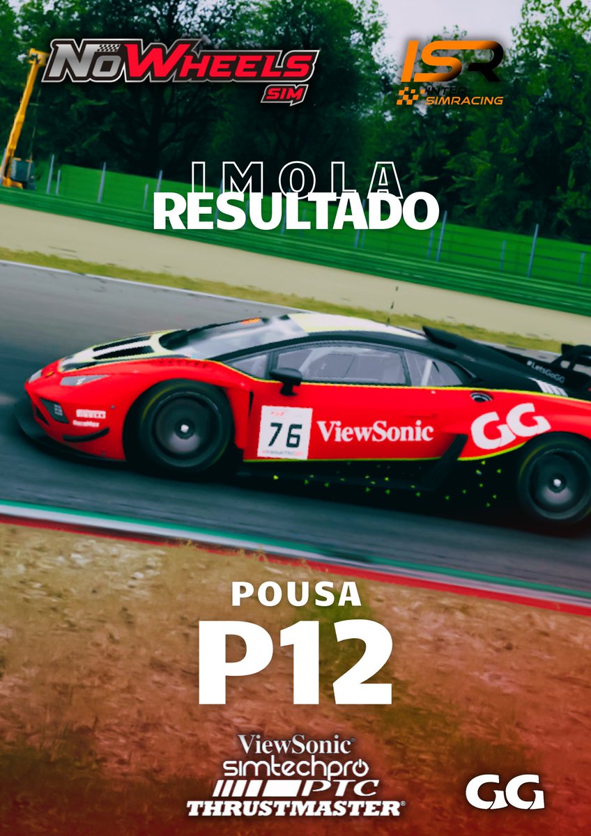 GGSimRacing's tweet photo. @jorge_gp98 saca una buena posición de Imola en el campeonato No Wheels Challenge.
#letsgoGG https://t.co/nbxTwOG6ii