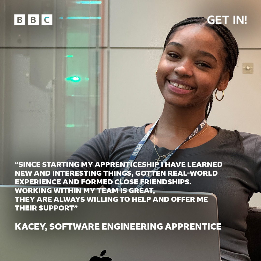 We’re celebrating Apprentice Wednesday as part of National Apprenticeship Week! Hear from some of our BBC apprentices about their experiences and what the opportunity has meant for them… #NAW2024 #BBCGetIn