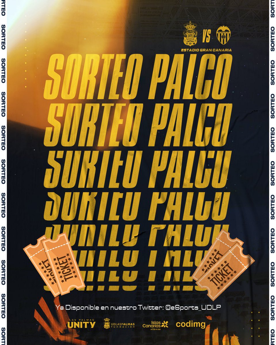 eSports_UDLP's tweet photo. 🚨¡Sorteamos dos entradas para todo un partidazo!  

Sigue los pasos y participa: 

1⃣ RT + Like 🔃❤️ 

2⃣ Sigue a 
@eSports_UDLP

3⃣ Deja un comentario nombrando a tu acompañante.  

⏳El plazo para participar finalizará el viernes a las 12:00. https://t.co/YBaaMQUzKj