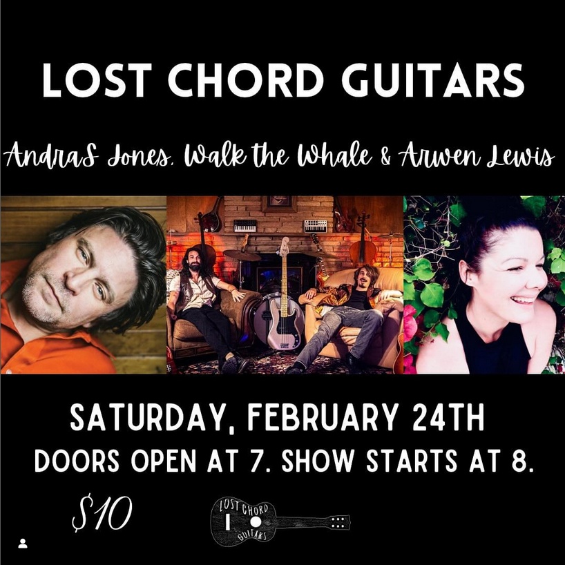 Thanks to <a href="/lewis_arwen/">Arwen Lewis</a> I will be performing at <a href="/lostchordgtrs/">Lost Chord Guitars</a> in Solvang, California on the 24th with Arwen &amp; a great band she turned me onto <a href="/WalktheWhale/">Walk the Whale!</a>. I hear Lost Chord is real listening room. No yip-yappers. Yippee!!!

lostchordguitars.com/shows/andras-j…