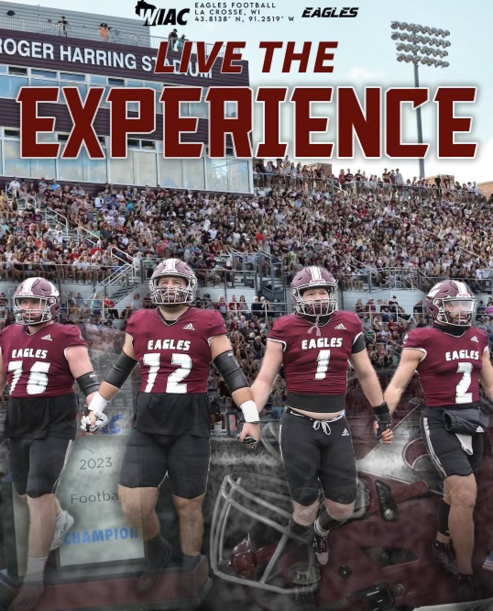 GuhlJoe's tweet photo. Looking forward to the pursuit of 36 &amp; 4 with @UWLEagleFB !
Can’t wait for #TheExperience https://t.co/OH55xMvbak