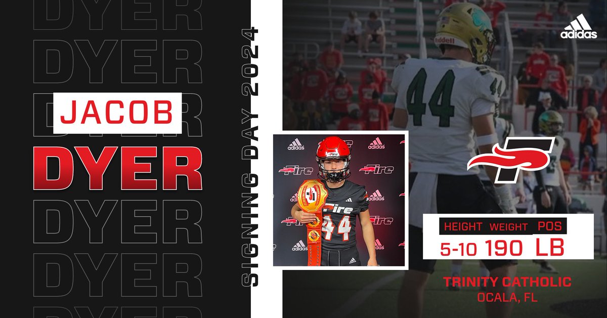 Southeastern Football (@seufirefootball) on Twitter photo It's Official‼️
Fire Nation, we have added another hard hitting LB to the squad!
Please welcome, <a href="/JacobDyers/">Jacob Dyer</a>
#NSD2024 | #FuelTheFire🔥 It's Official‼️
Fire Nation, we have added another hard hitting LB to the squad!
Please welcome, <a href="/JacobDyers/">Jacob Dyer</a>
#NSD2024 | #FuelTheFire🔥