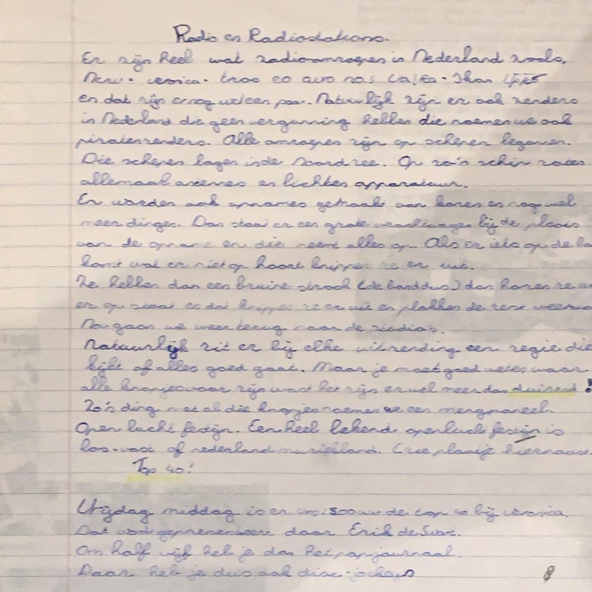 taekewouda's tweet photo. “Werken bij de radio” dat was van jongs af aan al DE droom. Op de basisschool (groep8) gingen de werkstukken al over radio🤩. Dit was schooljaar 1989/1990 van de Dolte School in Workum. En DE droom is uitgekomen!🤗
#radior #jeugd #dromen #basisschool #wens #werken #hobby #workum https://t.co/UaCqSgUsba