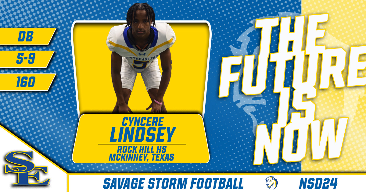Welcome @cyncerev1 to the Savage Storm family! 🎥 tinyurl.com/yc7dd6mx #GoSoutheastern | #StormChaSE | #NSD2024