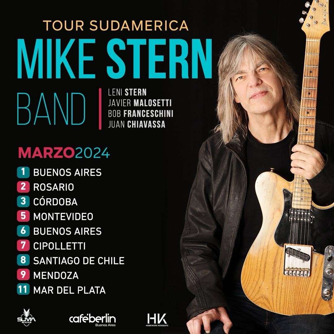 ARGENTINA! Mike and the band are coming in March, featuring @LENISTERN, Bob Franceschini, Juan Chiavassa and @javiermalosetti! Ticket links here: mikestern.org/live.htm