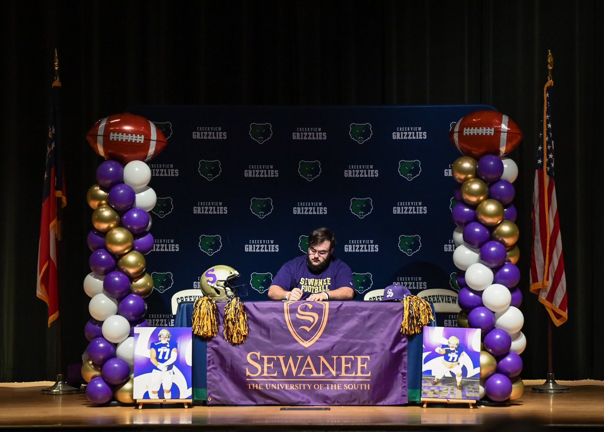 Congratulations to Cam Mears for signing a NLI to play Football at University of the South at Sewanee!