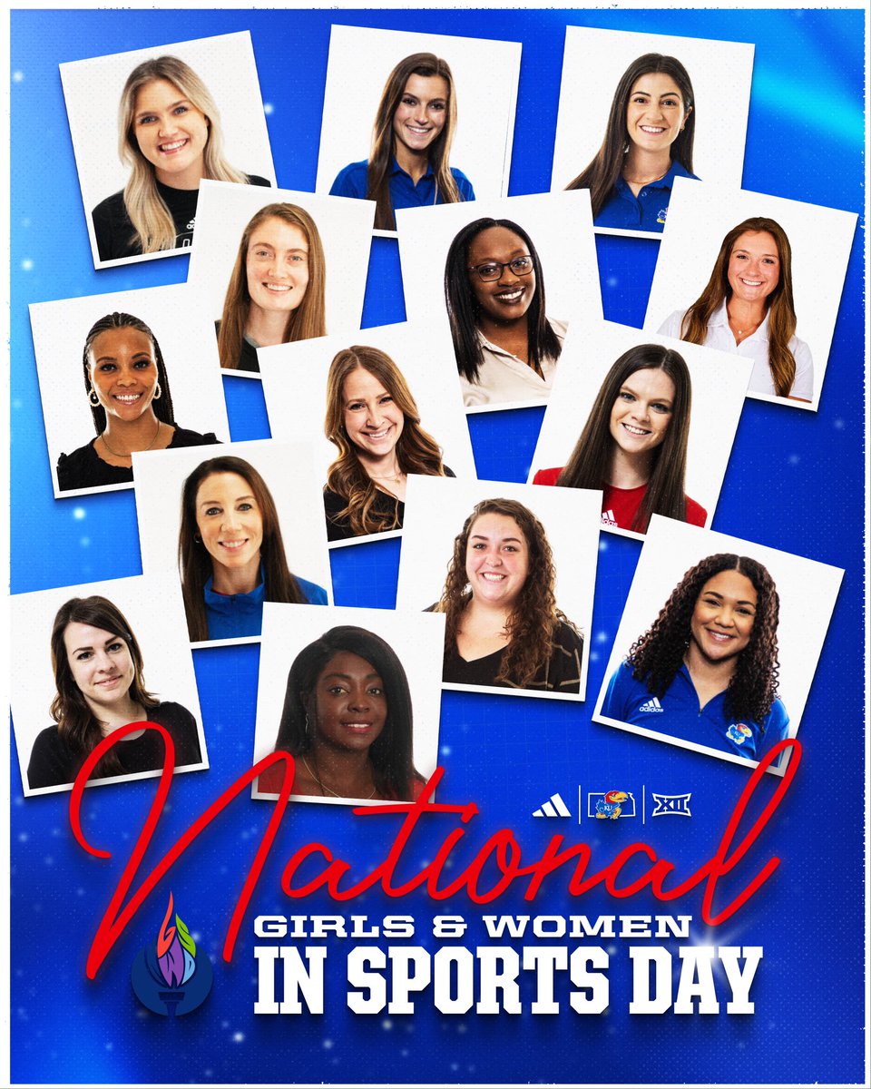 Happy National Girls & Women in Sports Day! Thank you to the amazing women who move our program forward every day. #RockChalk x #NGWSD