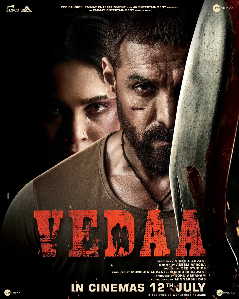 JAYDIP_RATHOD_'s tweet photo. Only poster is enough to create the buzz 🔥
John Abraham's VEDAA on 12th of July 2024🔥🚬

#JohnAbraham #Vedaa https://t.co/Klp28MOdle