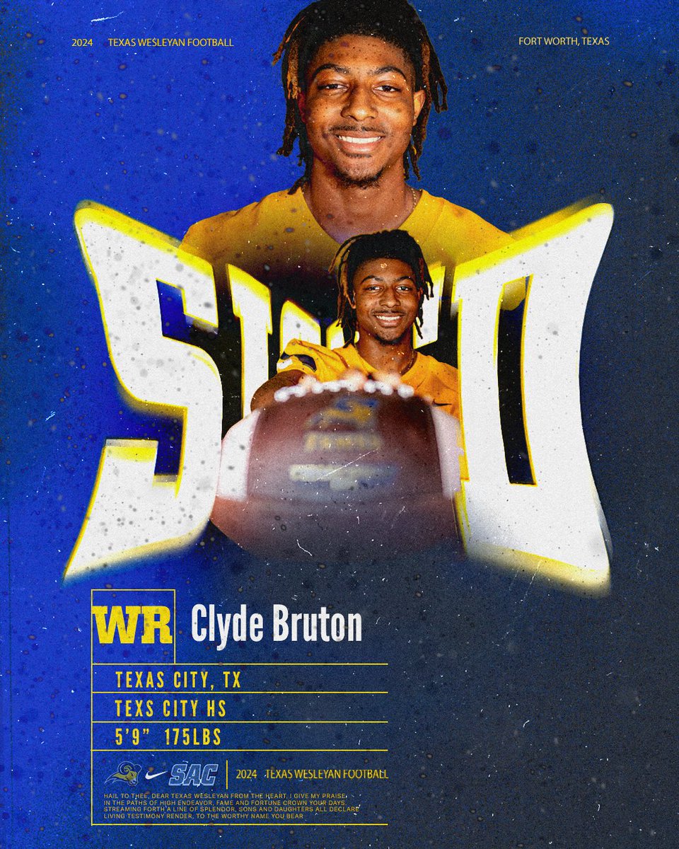 TxWesFootball's tweet image. 409➡️817
Welcome Home @bruton_clyde 
#RamsUp