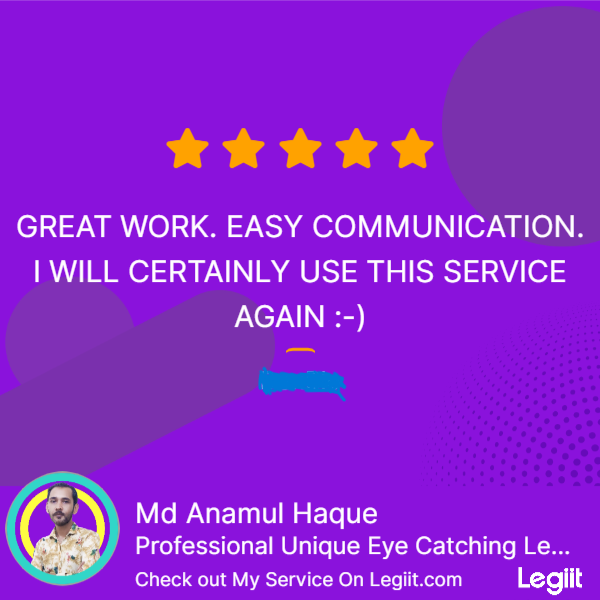 Professional Unique Eye Catching Legiit Service Cover Thumbnail Design

legiit.com/anamul255