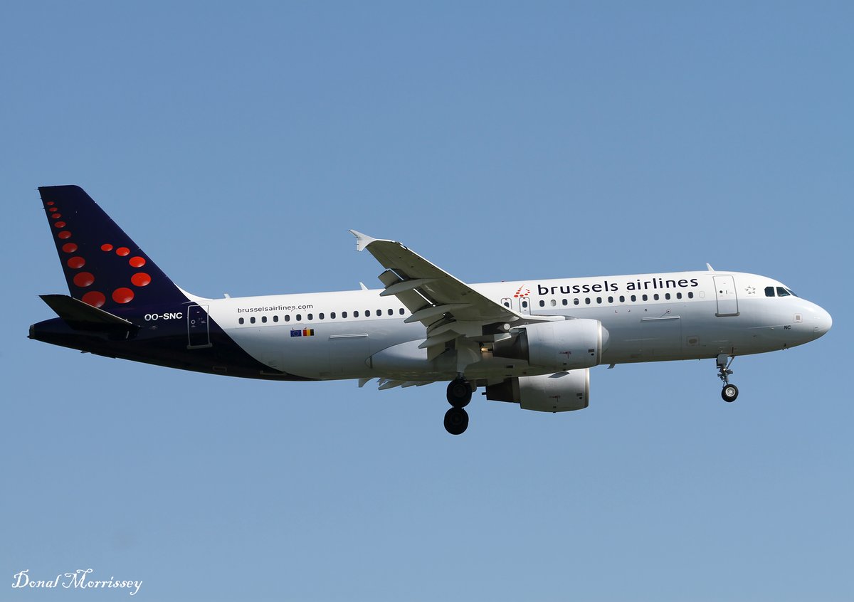 Ferried to @Irelandwest today for scrapping @FlyingBrussels A320-214 OO-SNC in @staralliance  livery . Seen here at Brussels in 2022.  Also in Magritte Livery in 2019 and standard livery in 2012.
#avgeek #aviation #BrusselsAirlines #planespotting