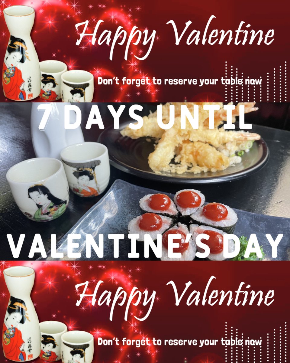 JapasSushi's tweet photo. Book your Valentine's Day table at Japas Sushi now! Limited seats available. Call Japas Sushi Restaurant on 01223365321 today! #happyvalentinesday #valentinesday #valentines #sushivalentinesday #sushitime #japaneserestaurantcambridge #flowers https://t.co/exfV508htt