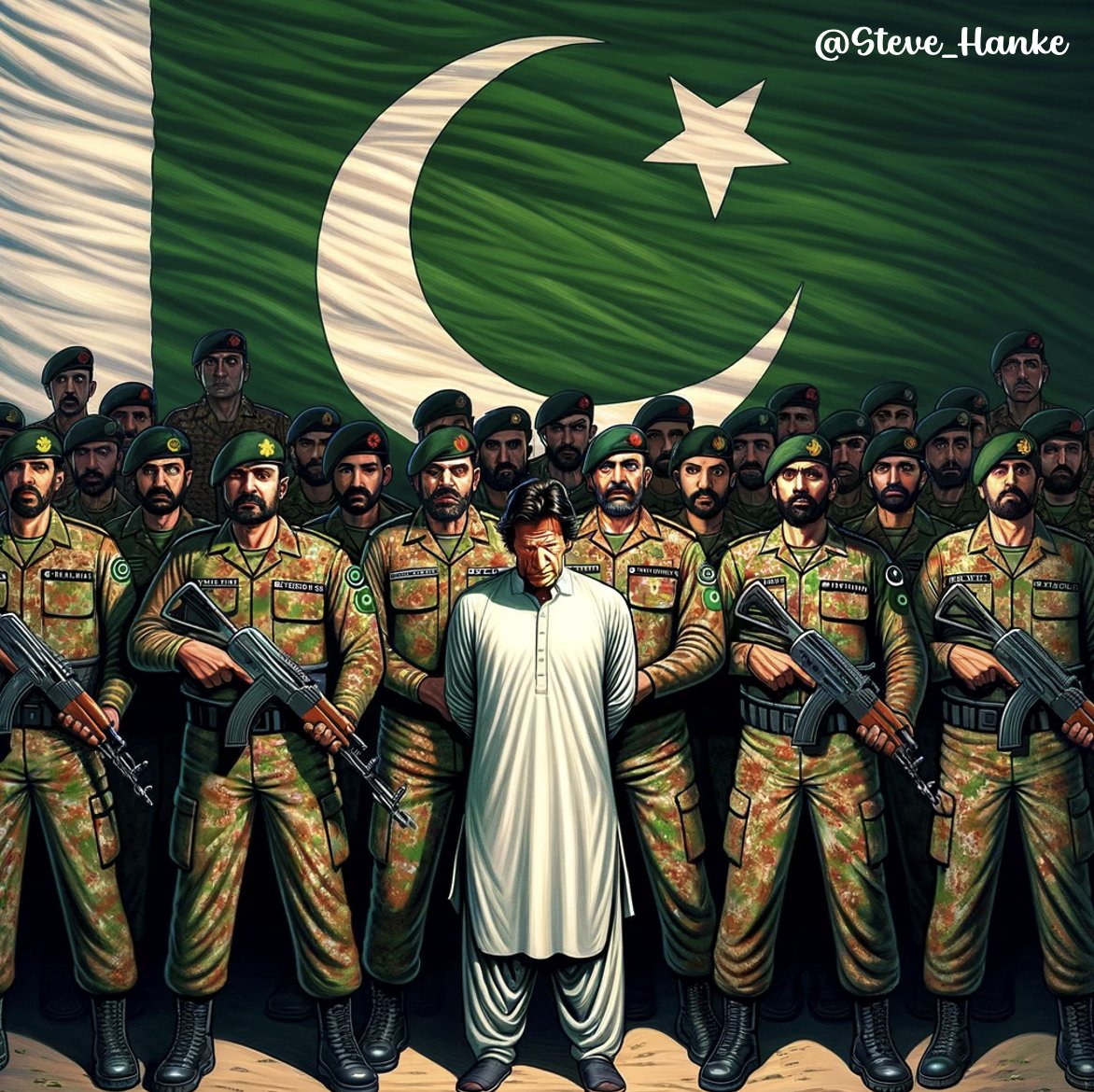 #PAKWatch🇵🇰:  

PAKISTAN "votes" today
= THIRD WORLD
= THE MILITARY RUNS THE SHOW.