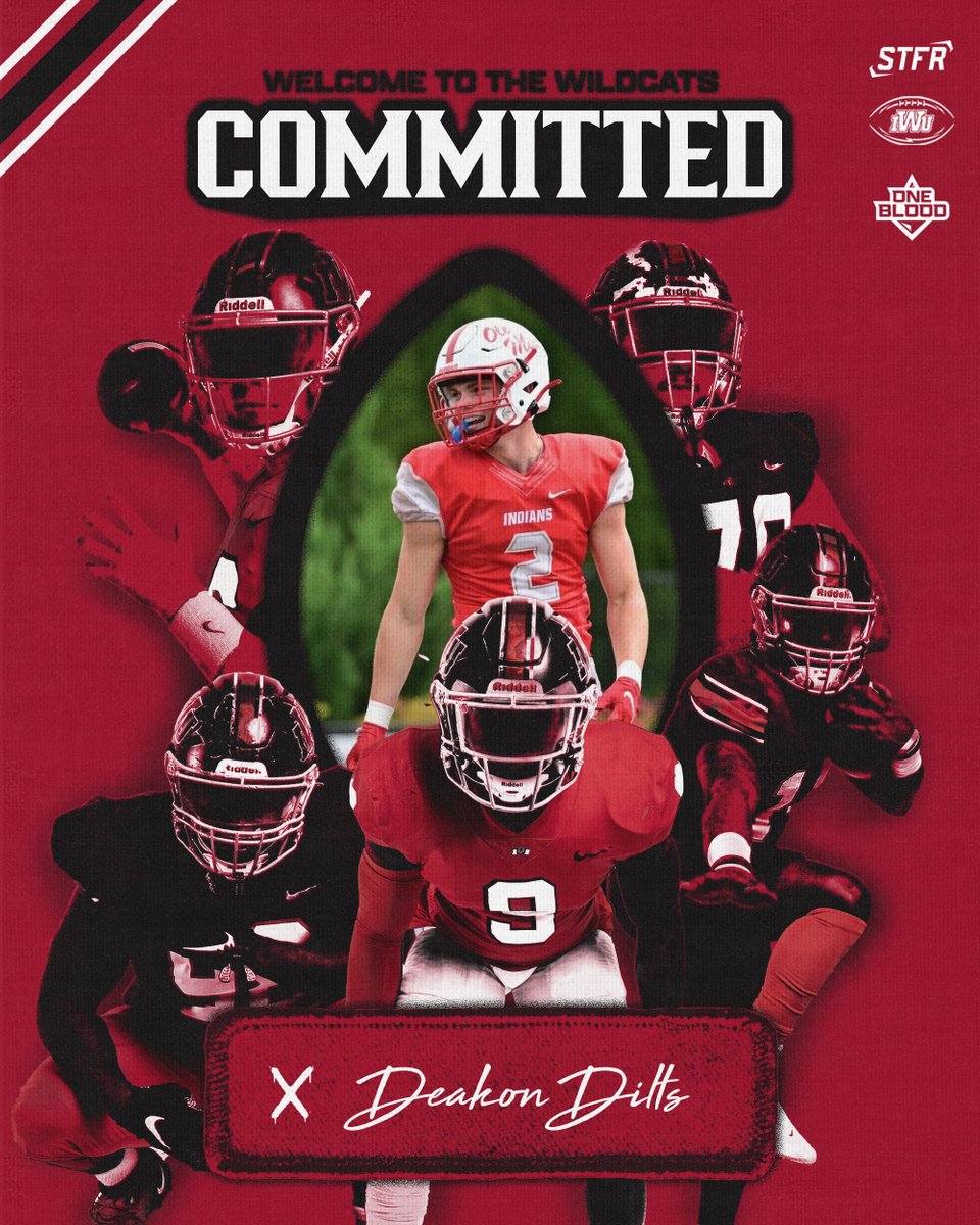 Indiana Wesleyan FB (@indwesleyan_fb) on Twitter photo Welcome to Wildcat Nation ‼️
Deakon Dilts-Mississinewa Highschool
Wide Receiver
#OneBlood
<a href="/IWUWildcats/">Indiana Wesleyan University Wildcats</a> Welcome to Wildcat Nation ‼️
Deakon Dilts-Mississinewa Highschool
Wide Receiver
#OneBlood
<a href="/IWUWildcats/">Indiana Wesleyan University Wildcats</a>