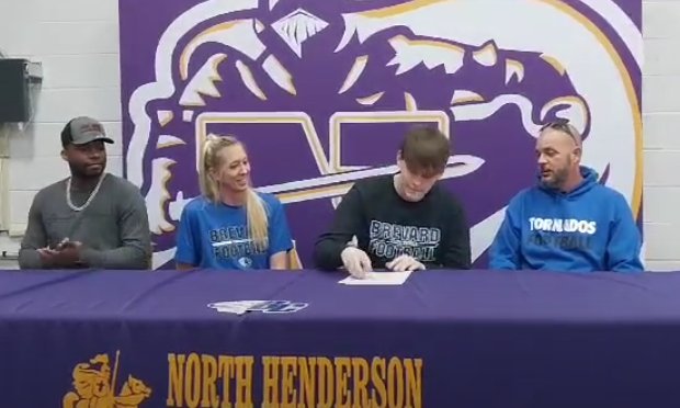 Today was my official #NationalSigningDay at <a href="/NH_knights/">North Henderson</a> to commit to play football <a href="/BrevardF5/">Brevard College Football 🌪</a>. Excited for the opportunity and ready to start this journey. 
Thank you everyone who has supported me on this road. Thank BC Coaches for taking a chance on me, I will not let you down.