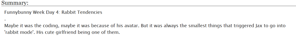 dragon_creates's tweet photo. day 4 of my #funnybunnyweek ficlets is up! https://t.co/19Ashixzw5 
The prompt I chose was rabbit tendencies, enjoy <3. #funnybunny #funnybunnyweek2024 #jaxxpomni #pomnixjax #pomni #jax #tadc #TheAmazingDigitalCircus https://t.co/sNClCFeSGq