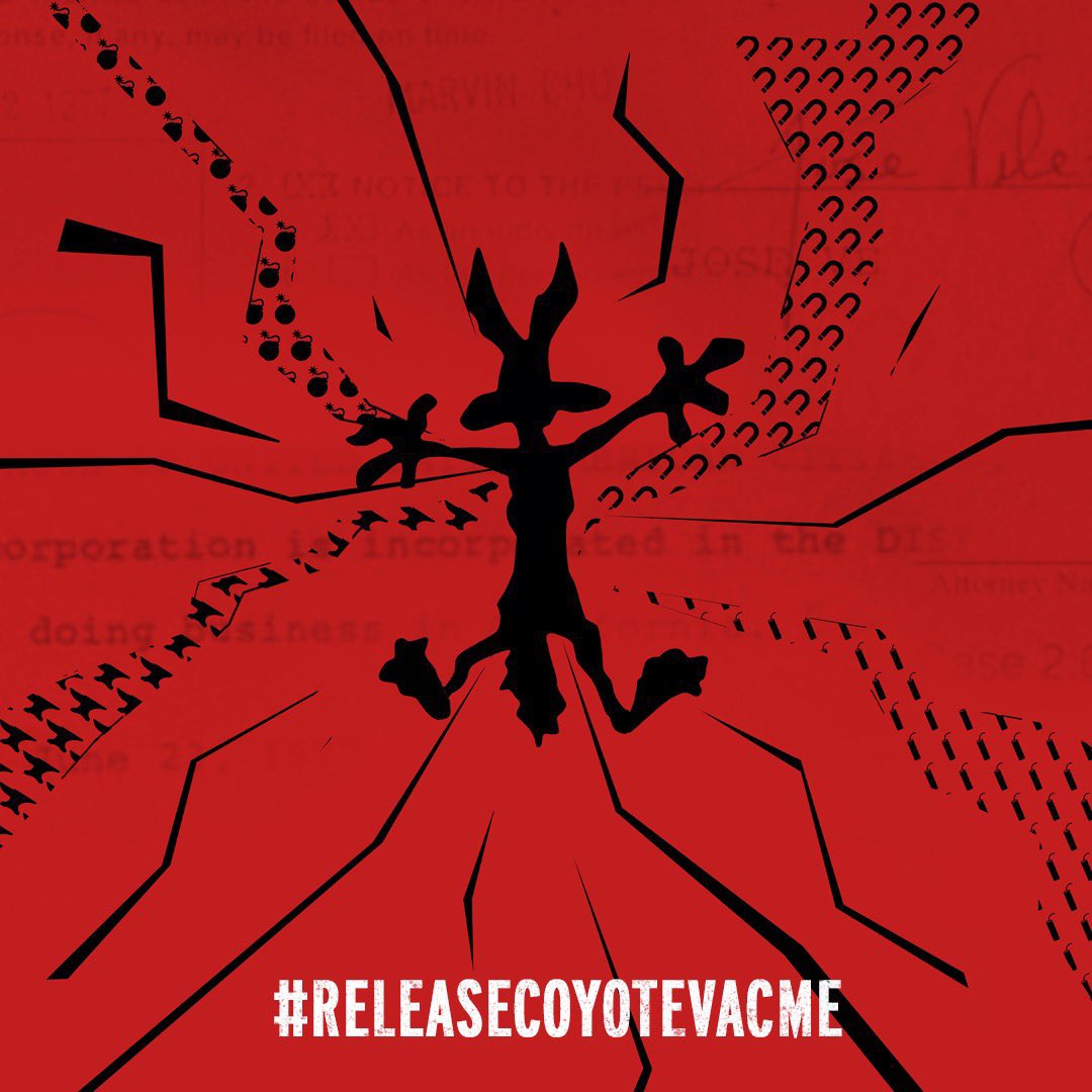 If you’d like to see #CoyoteVsAcme please repost. Hollywood should not be run by accountants! #releaseCoyoteVsAcme