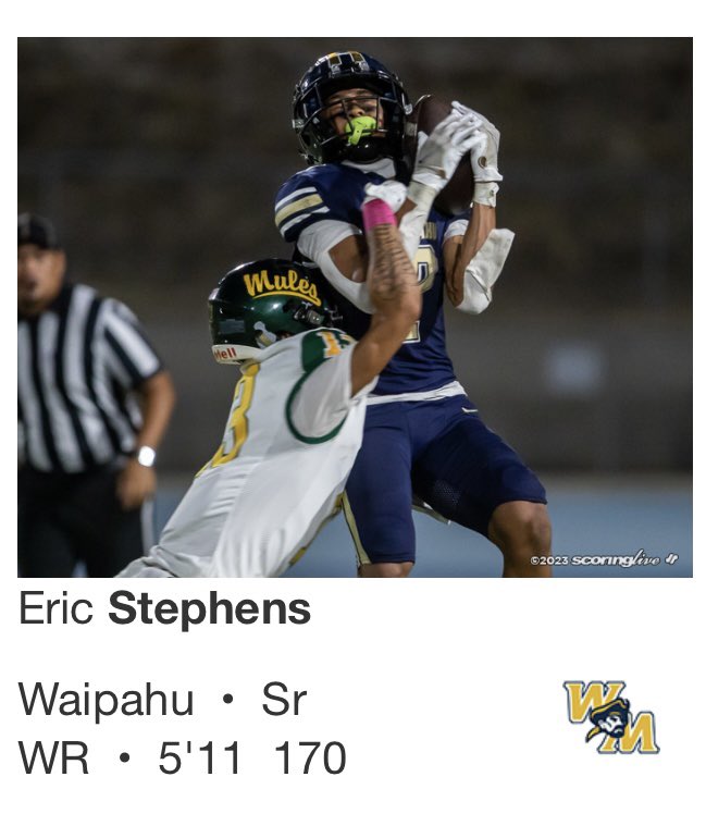 ericstephens02's tweet photo. Honored to be named All-Hawaii D1 Offensive POY, 1st Team WR &amp; RET. 🙏🏾 https://t.co/2LDN8pcVHa