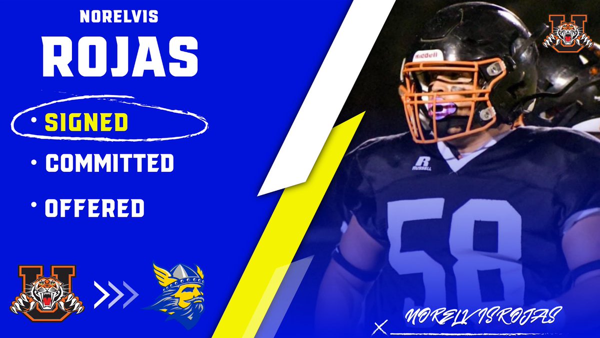 Congratulations to Norelvis Rojas of Ulysses High School on signing his National Letter of Intent to play at Bethany College!!

<a href="/elvisrojas1021/">Norelvis Rojas</a> @TigerPrideFBall <a href="/FootballBethany/">Bethany College Football</a>
