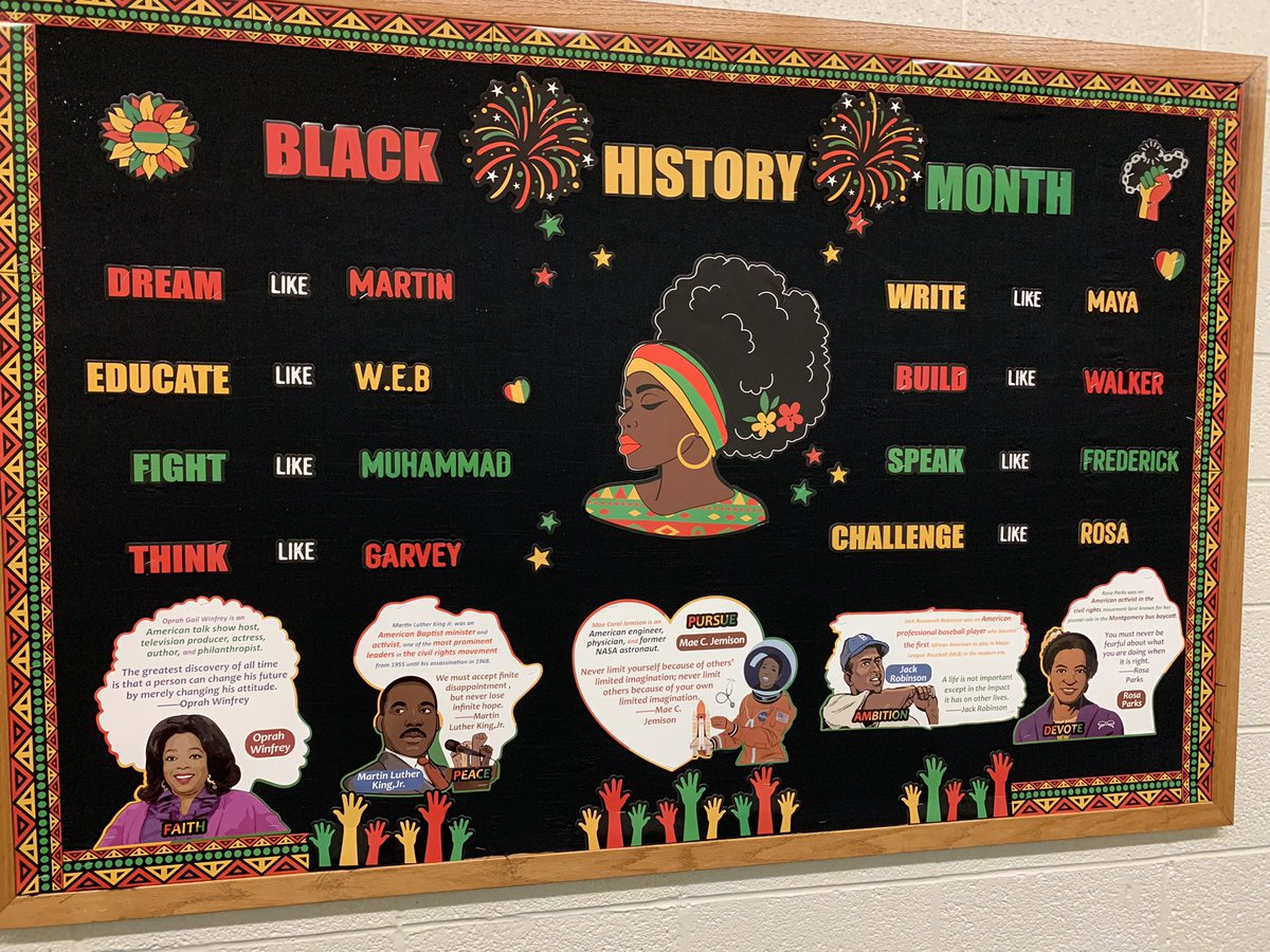 PCSDdentzler's tweet photo. Celebrating Black history month. #PCSDProud #Dentzlereagles #LearningOurRoots. https://t.co/JQlAm2Idf4