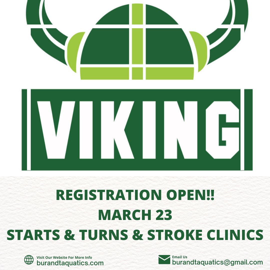 MastersViking's tweet photo. ✨Clinic Registration is Open ✨
🗓️March 23
📍Cleveland State University 
1️⃣Starts &amp; Turns 
2️⃣Stroke Development 

Join us for one or both! 

Registration &amp; more info here ⤵️

https://t.co/DOGIdchl8U https://t.co/ANPp0p5SVx