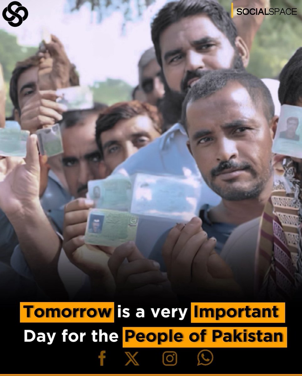 socialspacepk's tweet image. Pakistan&apos;s elections: a beacon of democracy where citizens shape their nation&apos;s future with hope and enthusiasm, striving for progress, prosperity, and social justice. #PakVotes #DemocracyInProgress  #socialspace