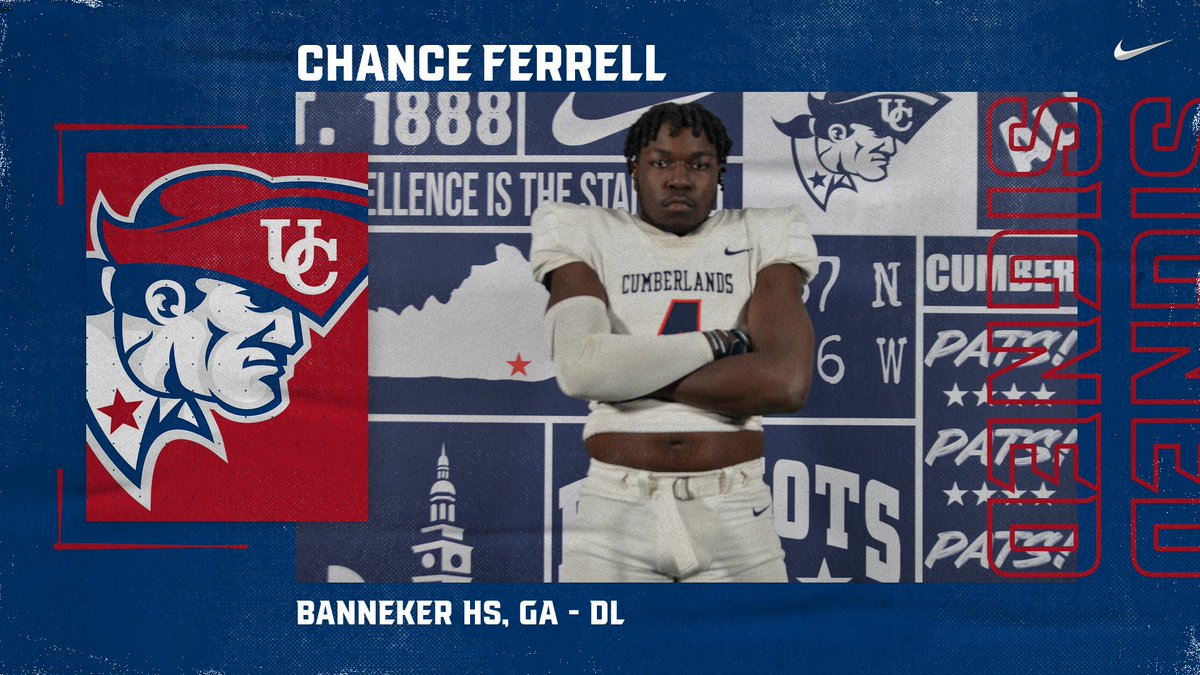 Another DL that will make a difference with his length and physicality from GA. Welcome to The University of the Cumberlands @chance_drop !!!