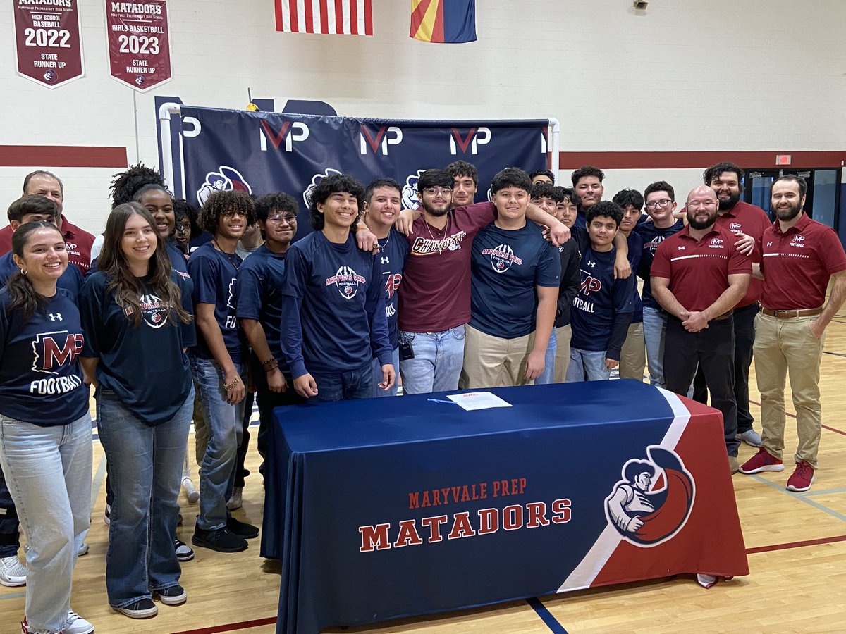 Nothing makes a coach prouder than seeing a hard working student-athlete take care of business on the field and in the classroom and earn the opportunity to play in college on National Signing Day. Good luck to our senior QB RJ Albiter signing with Ottawa University!