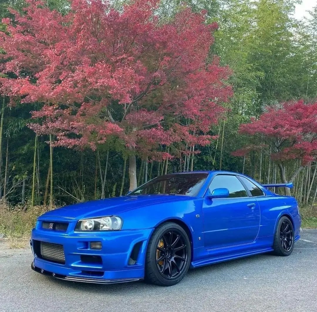 Nissan GTR-R34 Skyline spec'd in Bayside Blue 🇯🇵