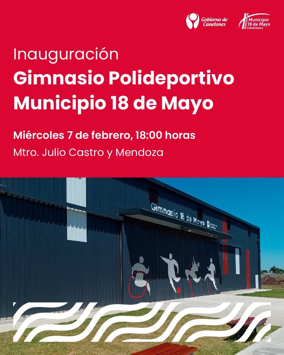 GerardoBruzzone's tweet photo. En la calle Julio Castro, de la ciudad 18 de Mayo se inaugura tremendo polideportivo, se escribe así de fácil pero se pronuncia: Lucha, mucha lucha de esa barriada.

Salu! https://t.co/DYLId6dzja
