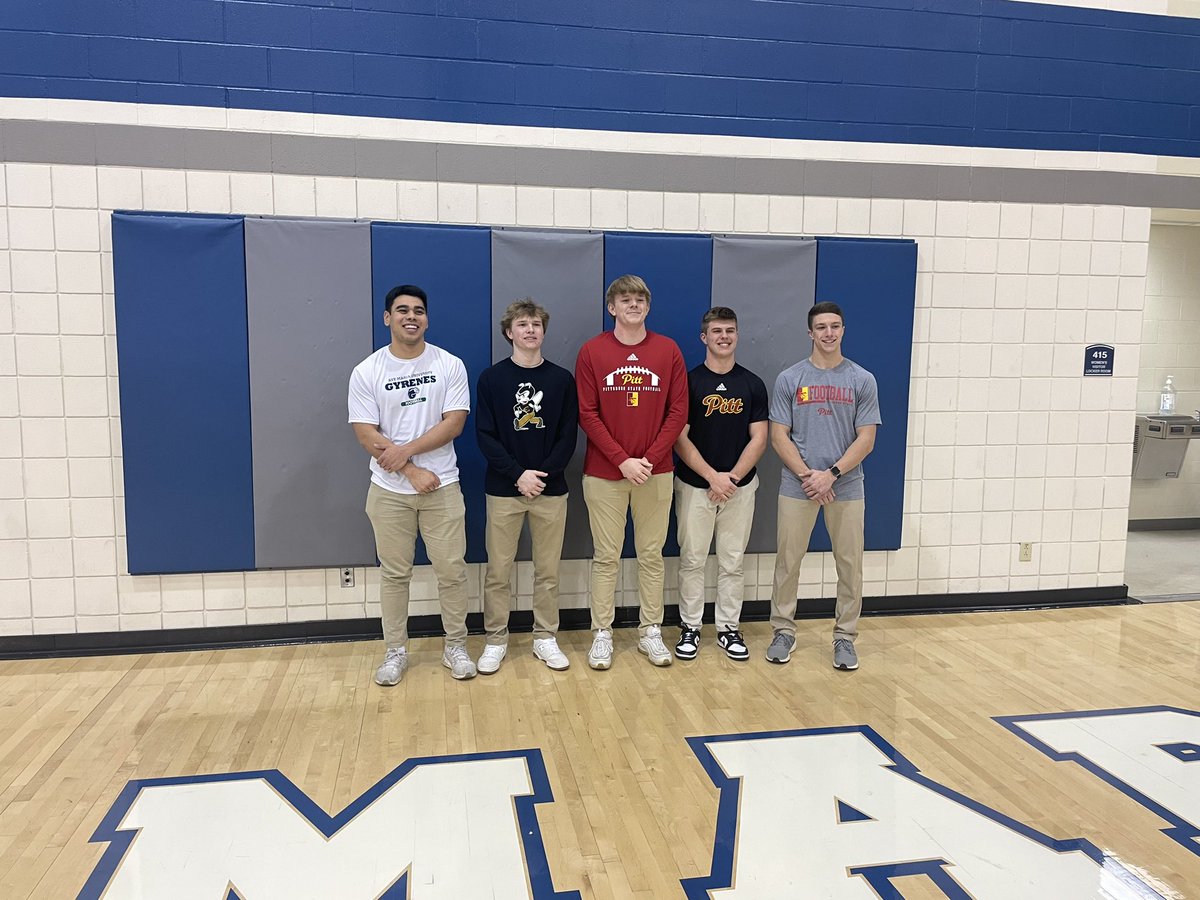 Kalon Fullerton (@cowlonfull) on Twitter photo The fab five!
Jade Tenry, Ave Maria University 🏈
Gus Keller, Emporia State ⚾️
Tristan Voss, Cooper Simmons and Tucker Harrell, Pittsburg State 🏈
<a href="/SMC_Panthers/">St. Mary's Colgan</a> <a href="/colgan_football/">Colgan Football</a> The fab five!
Jade Tenry, Ave Maria University 🏈
Gus Keller, Emporia State ⚾️
Tristan Voss, Cooper Simmons and Tucker Harrell, Pittsburg State 🏈
<a href="/SMC_Panthers/">St. Mary's Colgan</a> <a href="/colgan_football/">Colgan Football</a>