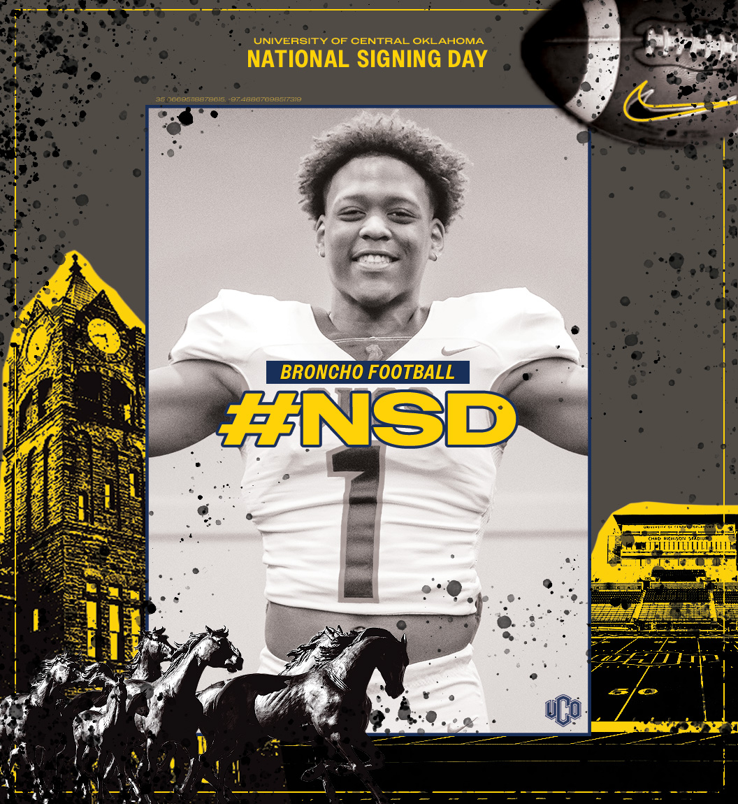 Welcome @harriskaibre , Broncho Nation! He is a RB from Broken Arrow, Oklahoma! He was the winner of the Ironman Award and All-District. Here is why he chose UCO ' I chose UCO because of the amazing facilities, coaches, and culture.' Welcome him to Edmond #NSD24