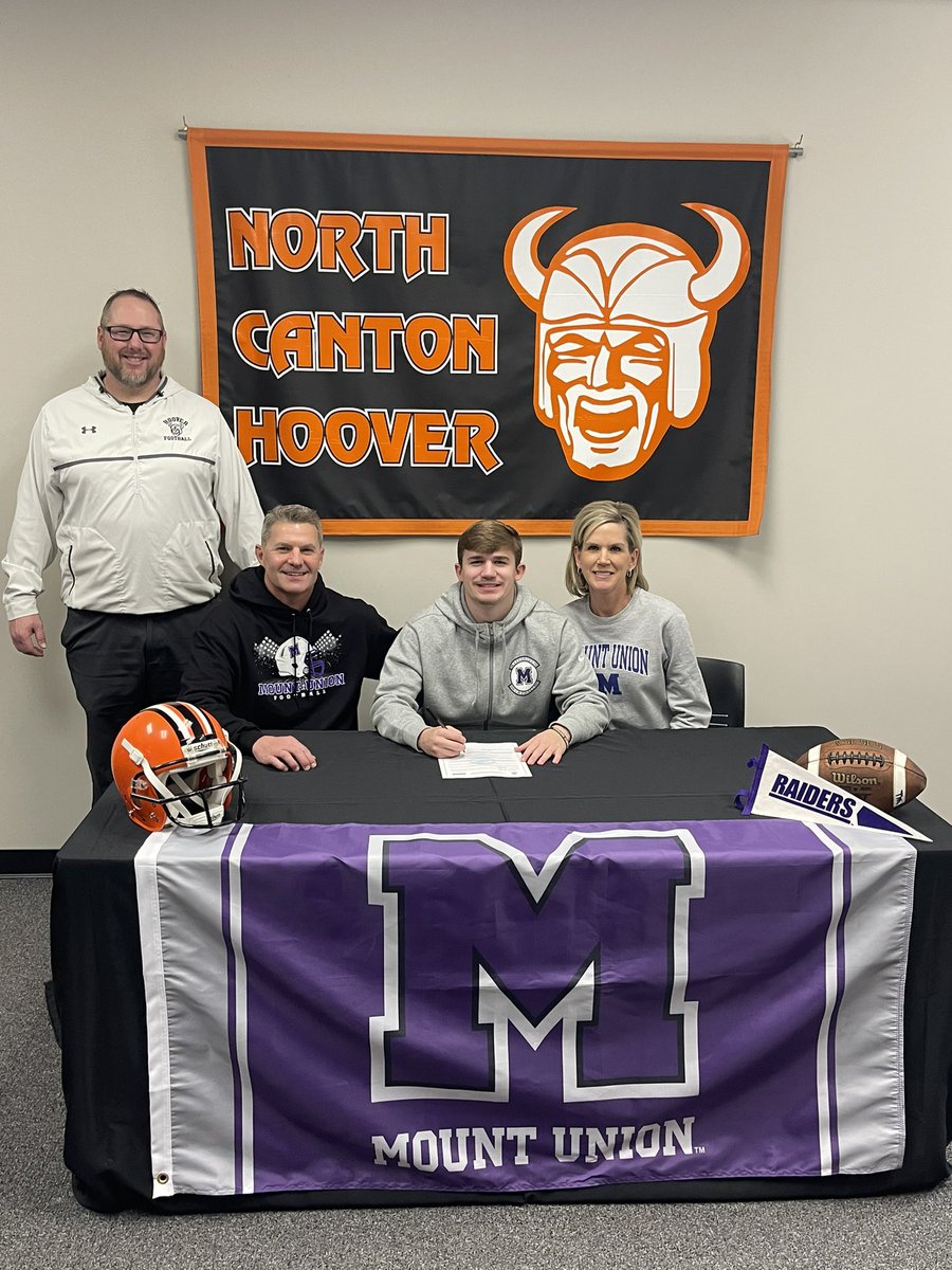 Congratulations to senior football student-athlete Mason Ashby, who has committed to play football at the University of Mount Union.  #GoVikings #PurpleRaiders