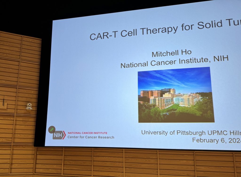 Honored to visit the University of Pittsburgh Medical Center (UPMC)  Hillman Cancer Center and speak about our studies of glypicans and other CAR-T targets in solid tumors. <a href="/UPMC/">UPMC</a> @NCIResearchCtr