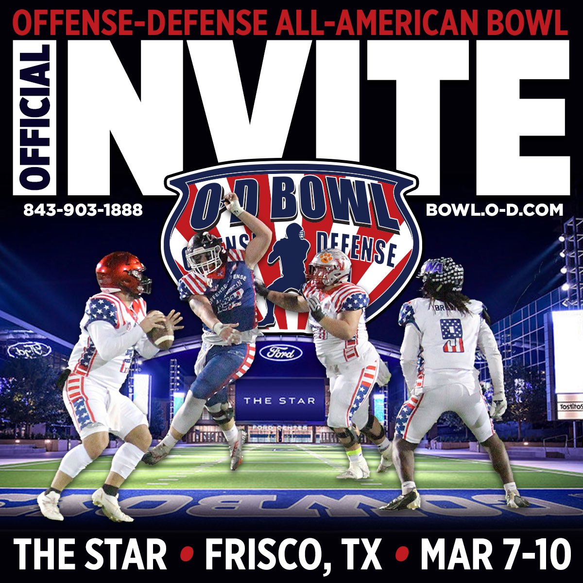 Thank you to @ODFBall for the invite to play in the bowl game in March🏈🔥🔥 @CCCMaraudersFB @Andy_Villamarzo @PrepRedzoneFL @iis_huddle @AScholarsBrand