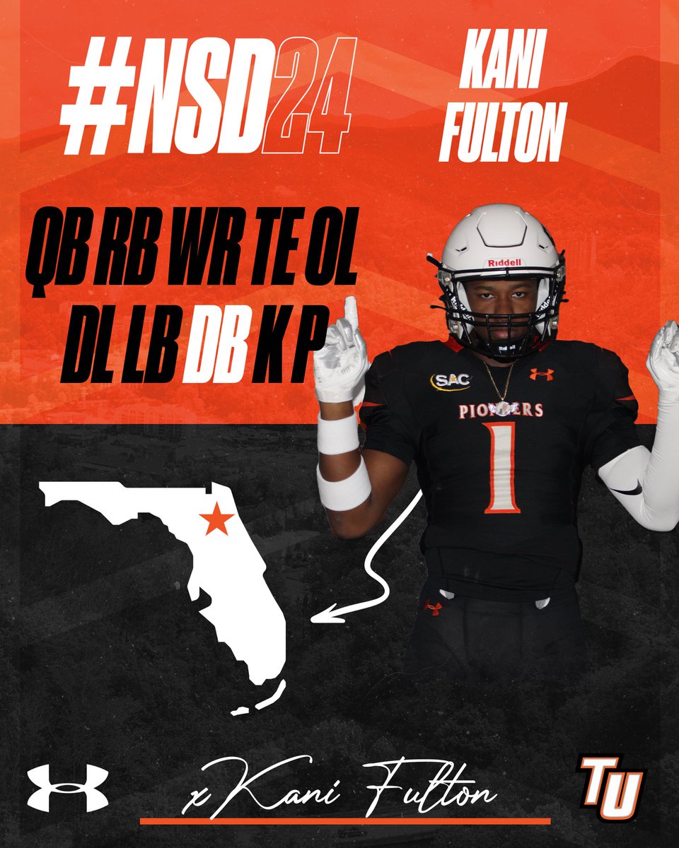 🔒⬇️ Welcome to Tusculum, @Kani_Fulton #TUgether24 #NextLevel #NSD24