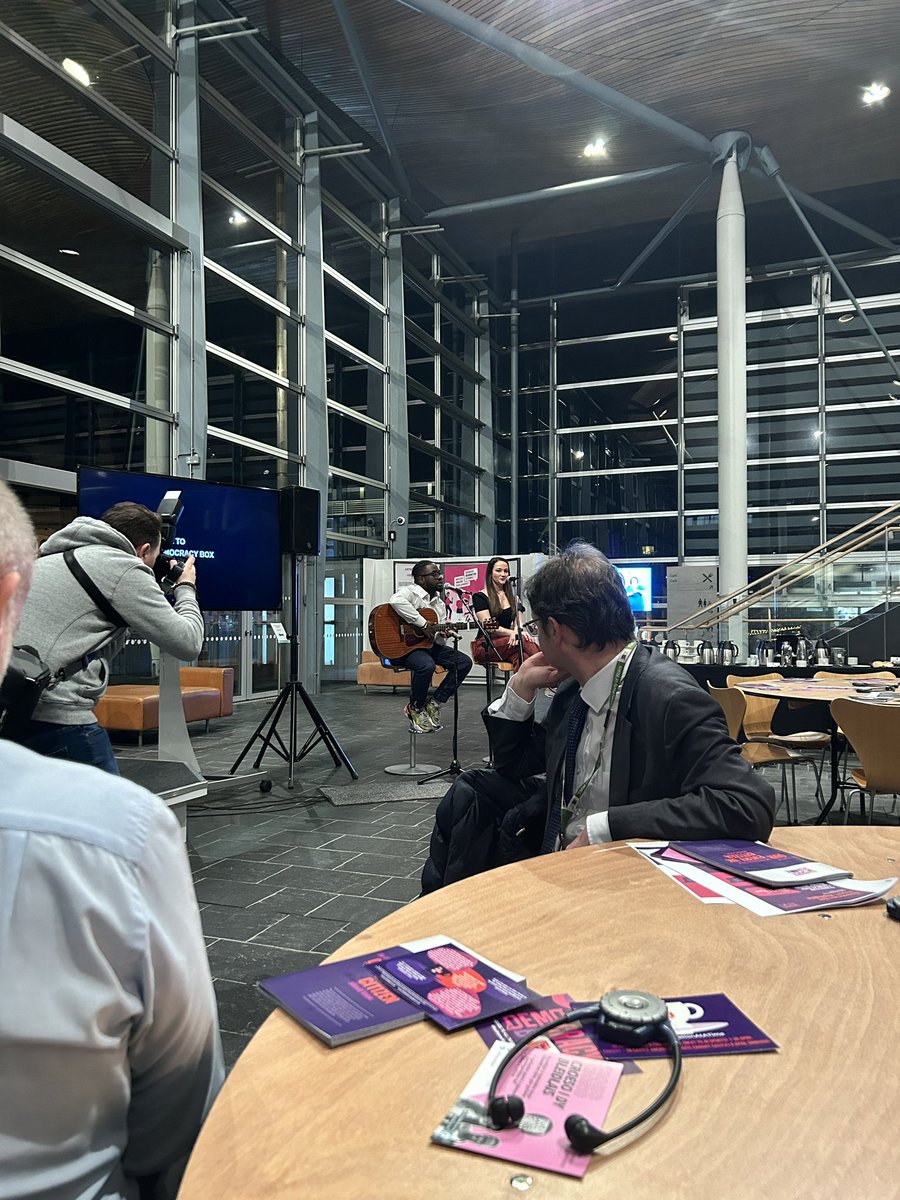 It’s a first for me this evening seeing young people take over the Senedd with some amazing performances and story telling from the co creators at @TheDemocracyBox report launch. If you do anything relating to democracy in Wales you should read it: thedemocracybox.co.uk/wp-content/upl…