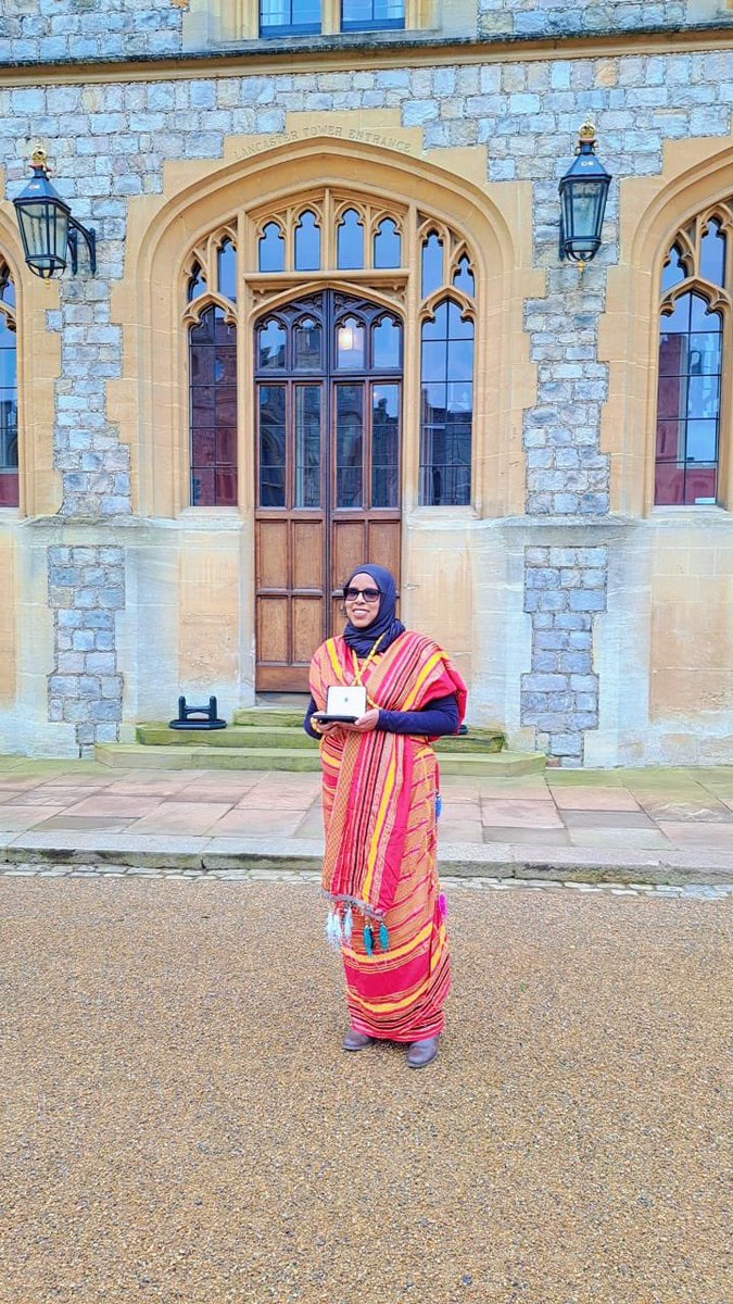 NimoA_Hassan's tweet photo. Yay! It’s official. 🥳🎉

Thrilled to receive #MBE from Prince William at Windsor Castle today. Unforgettable experience, deeply honoured &amp; grateful. Cherishing this incredible opportunity forever. Thank you @UKinSomalia @NGOConsortium #blessed https://t.co/dpOND0vZoj