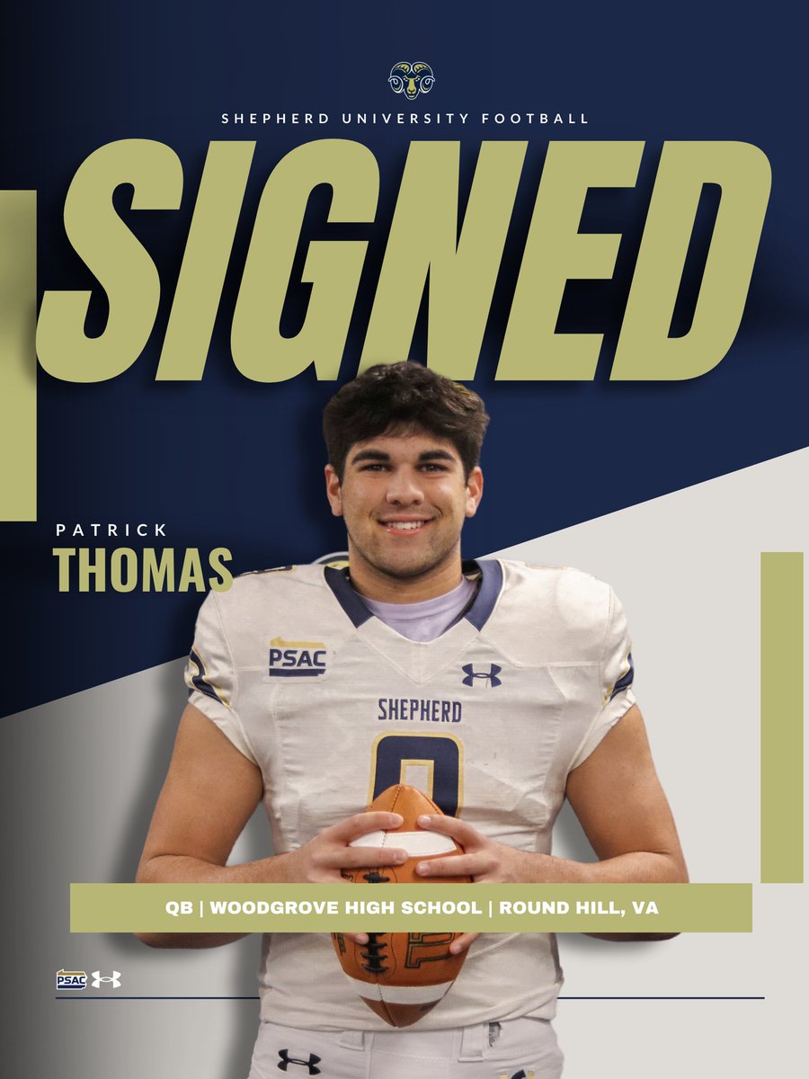 NEXT UP!!! Welcome @Pthomas40 to the Ram Family! #NationalSigningDay #Team95 #TrueBeliever