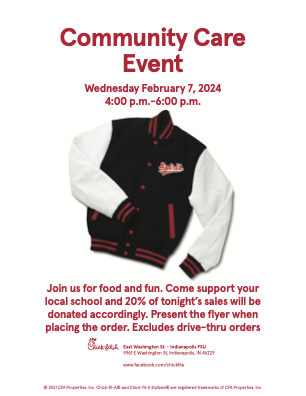 Come by Chick Fil A on Washington St. tonight to support our Riley Dance Marathon!! Show this flyer to contribute to our goal of $20,000!

<a href="/CClaytonNPHS/">CarolineClayton</a> <a href="/NPHSDragons/">New Palestine Dragons</a> <a href="/NPHSClassCup/">NPHS Class Cup</a> <a href="/BurkNPHS/">Mitch Burk</a> <a href="/NP_AEast/">Audrey Larson</a> <a href="/NPHS_RileyDM/">NPHS Riley Dance Marathon</a> <a href="/IacobucciNPHS/">Gina Iacobucci</a>