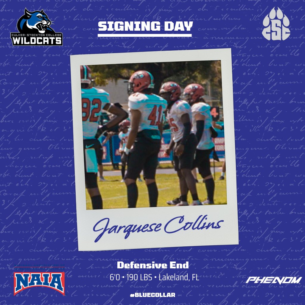 The newest #BlueCollar addition to the Wildcats, welcome home Jarquese Collins. #NSD24 | #WhoWeAre | @41quese