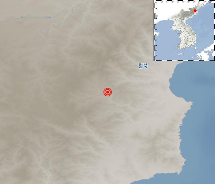 KMA_earthquake's tweet image. [지진정보] 02-08 03:15 북한 함경북도 길주 북쪽 57km 지역 규모2.3 계기진도 : 최대진도 Ⅰ