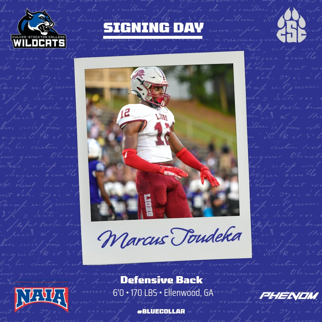 The newest #BlueCollar addition to the Wildcats, welcome home Marcus Toudeka. #NSD24 | #WhoWeAre | @Toudekamarcus12