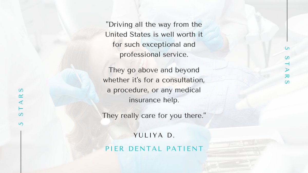 It means the world to us that our patients come from near and far to experience our dental services and care. 💙